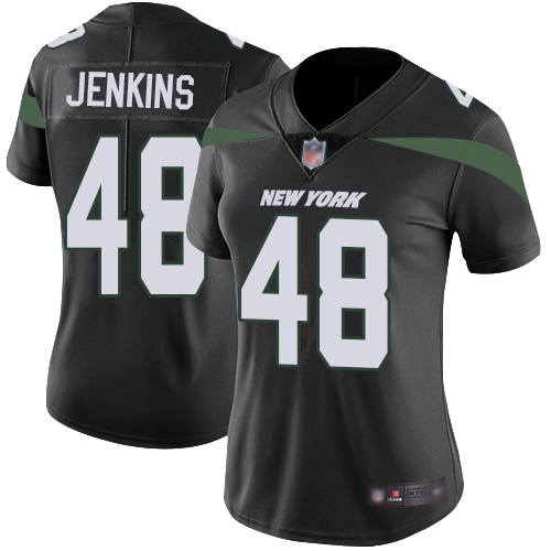New York Jets Limited Black Women Jordan Jenkins Alternate Jersey NFL Football #48 Vapor Untouchable->women nfl jersey->Women Jersey